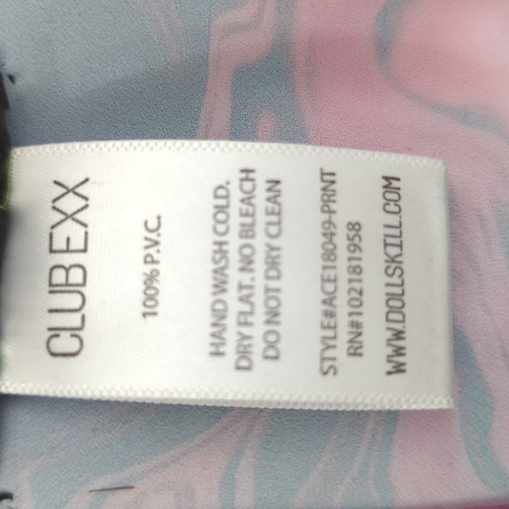 NWOT Dolls Kill Lady Acid Dimension Hologram Bra Top Club Exx Sz S - Picture 8 of 10